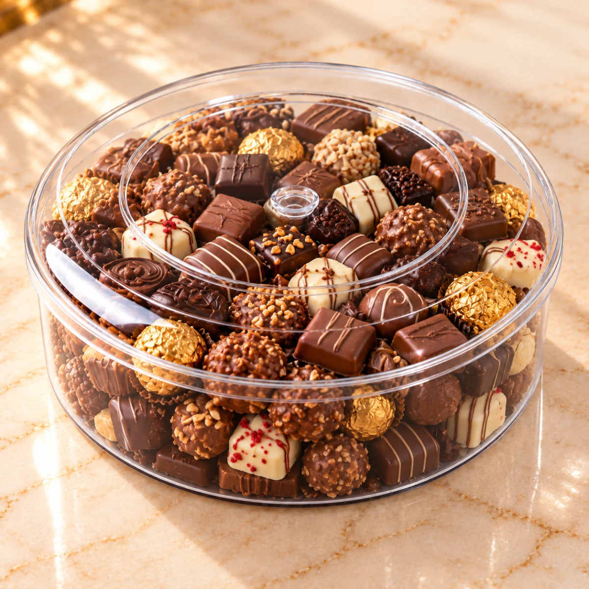 Large Round Chocolate Gift view 2